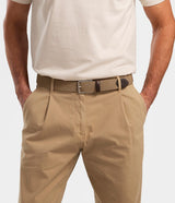Saddler West Textilbälte - Beige - 85