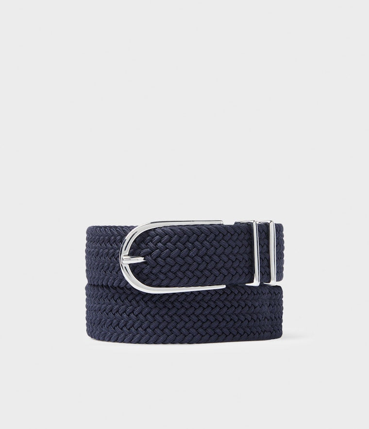 Saddler Mangola Textilbälte - Marinblå - 80