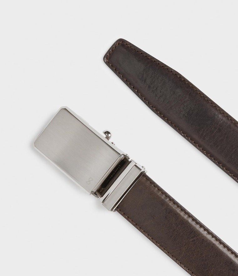 Saddler Moras Läderbälte - Mörkbrun - 85