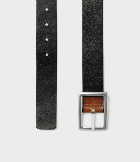 Saddler Fransisco Vändbart Läderbälte - Svart/brun - 85