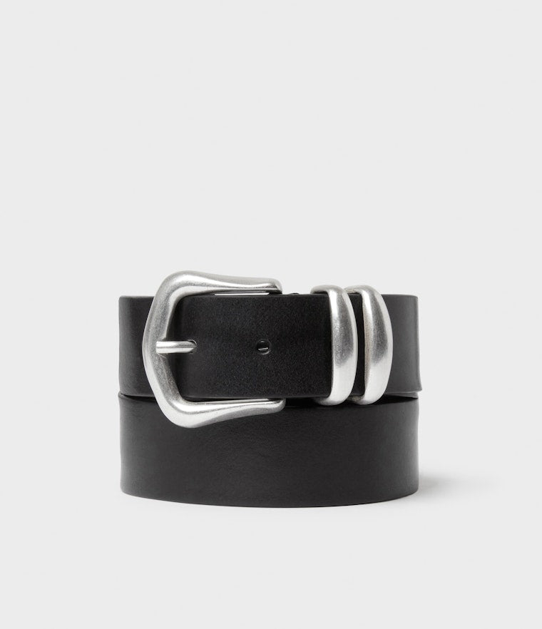 Saddler Serena Läderbälte - Svart/silver - 80