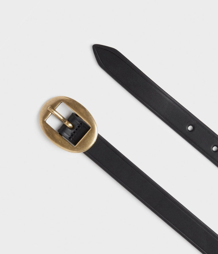 Saddler Bolsena Läderbälte - Svart - 80