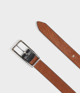 Saddler Averno Vändbart Läderbälte - Svart/Brun - 80