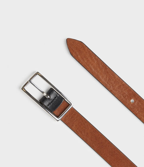 Saddler Averno Vändbart Läderbälte - Svart/Brun - 80