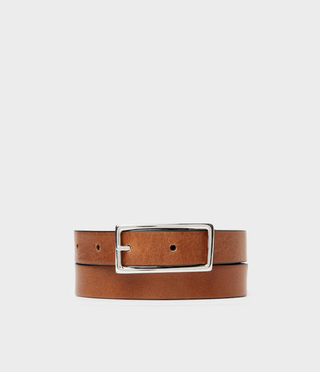 Saddler Averno Vändbart Läderbälte - Svart/Brun - 80