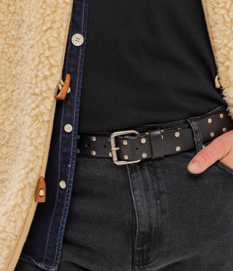 Saddler Malen Läderbälte - Svart - 85