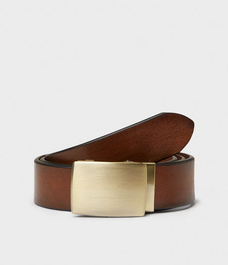 Saddler Tolken Läderbälte - Brun - 85