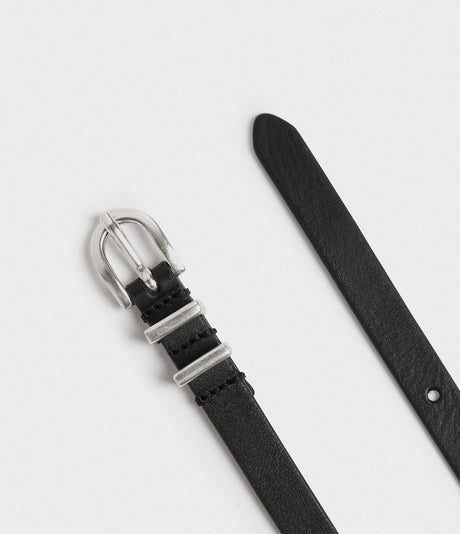 Saddler Kilen Läderbälte - Svart - 80