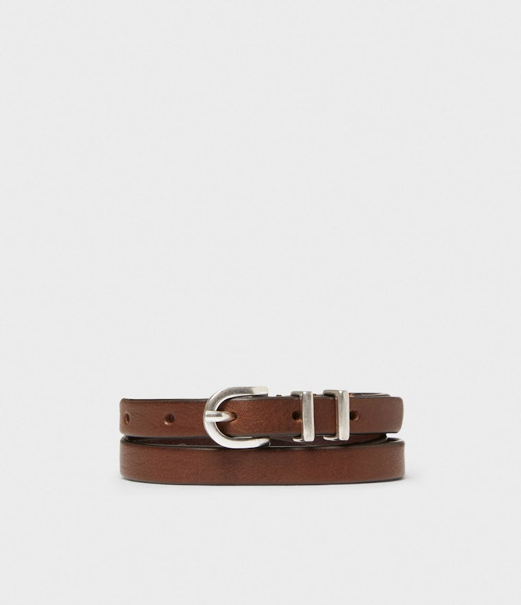 Saddler Kilen Läderbälte - Brun - 80