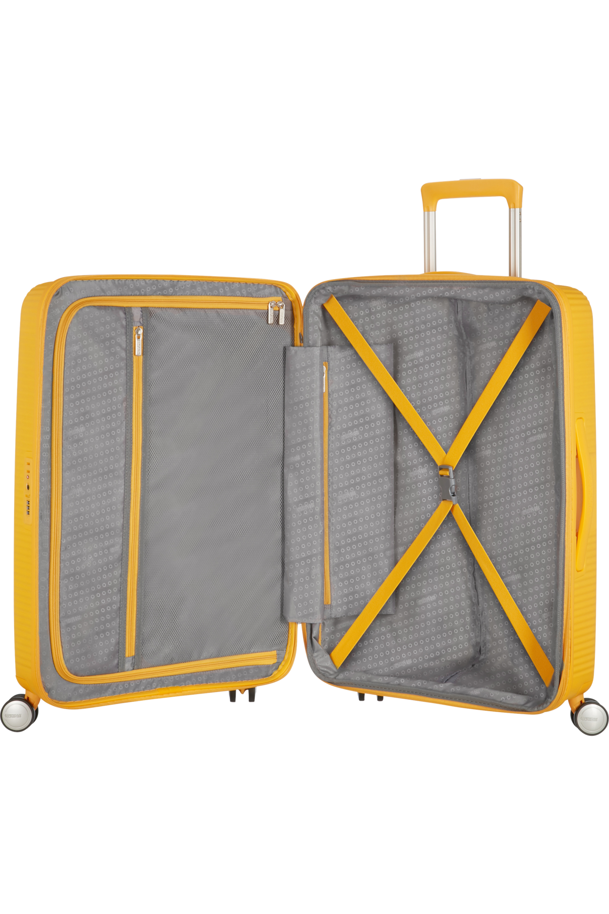 American Tourister Soundbox 77cm - Stor Expanderbar Golden Yellow