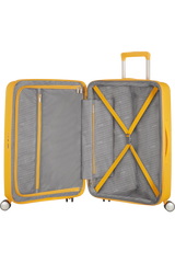 American Tourister Soundbox 77cm - Stor Expanderbar Golden Yellow