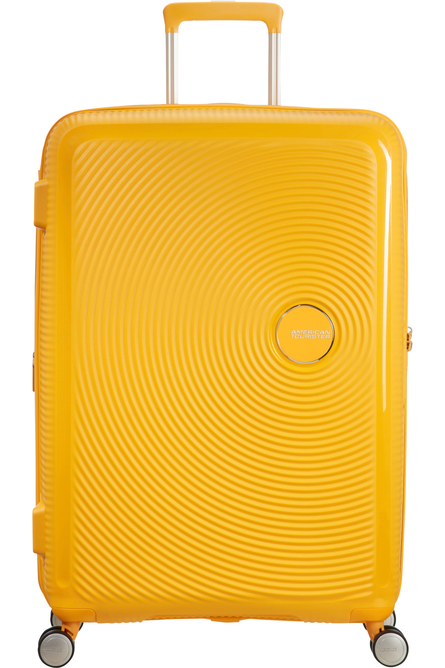 American Tourister Soundbox 77cm - Stor Expanderbar Golden Yellow