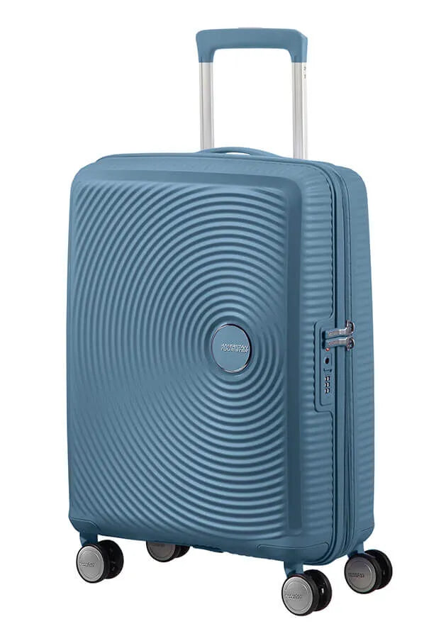 American Tourister Soundbox 55cm - Kabinväska Expanderbar Stone Blue