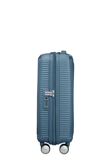 American Tourister Soundbox 55cm - Kabinväska Expanderbar Stone Blue