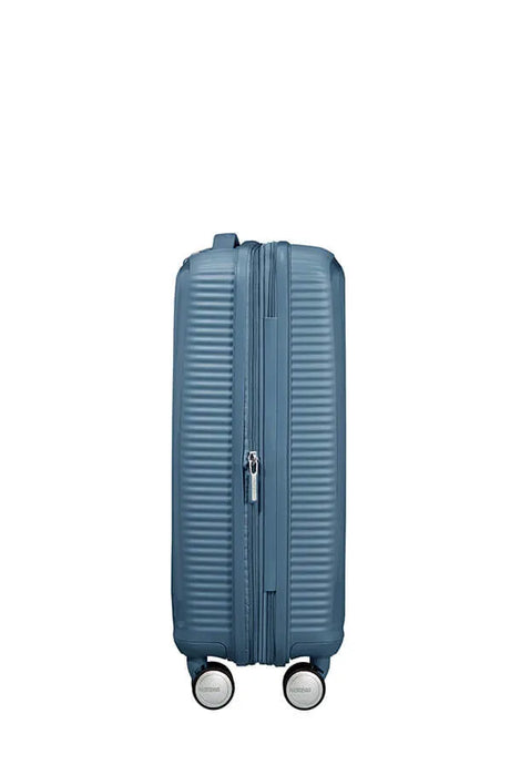 American Tourister Soundbox 55cm - Kabinväska Expanderbar Stone Blue