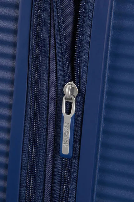 American Tourister Soundbox 67cm - Mellanstor Expanderbar Midnight Navy
