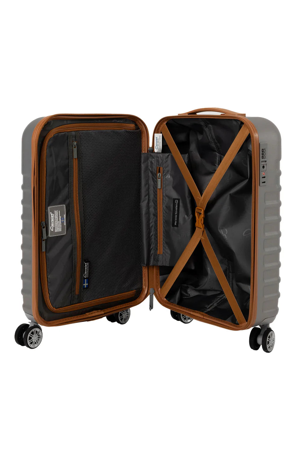 Cavalet Pasadena 54cm - Cabin Suitcase Silver/Tan