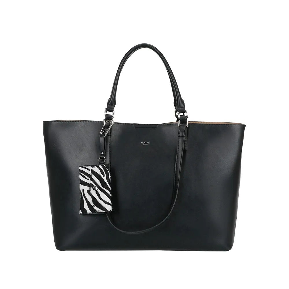 Ulrika Design Zebra Shoppingväska - Svart - Handväska
