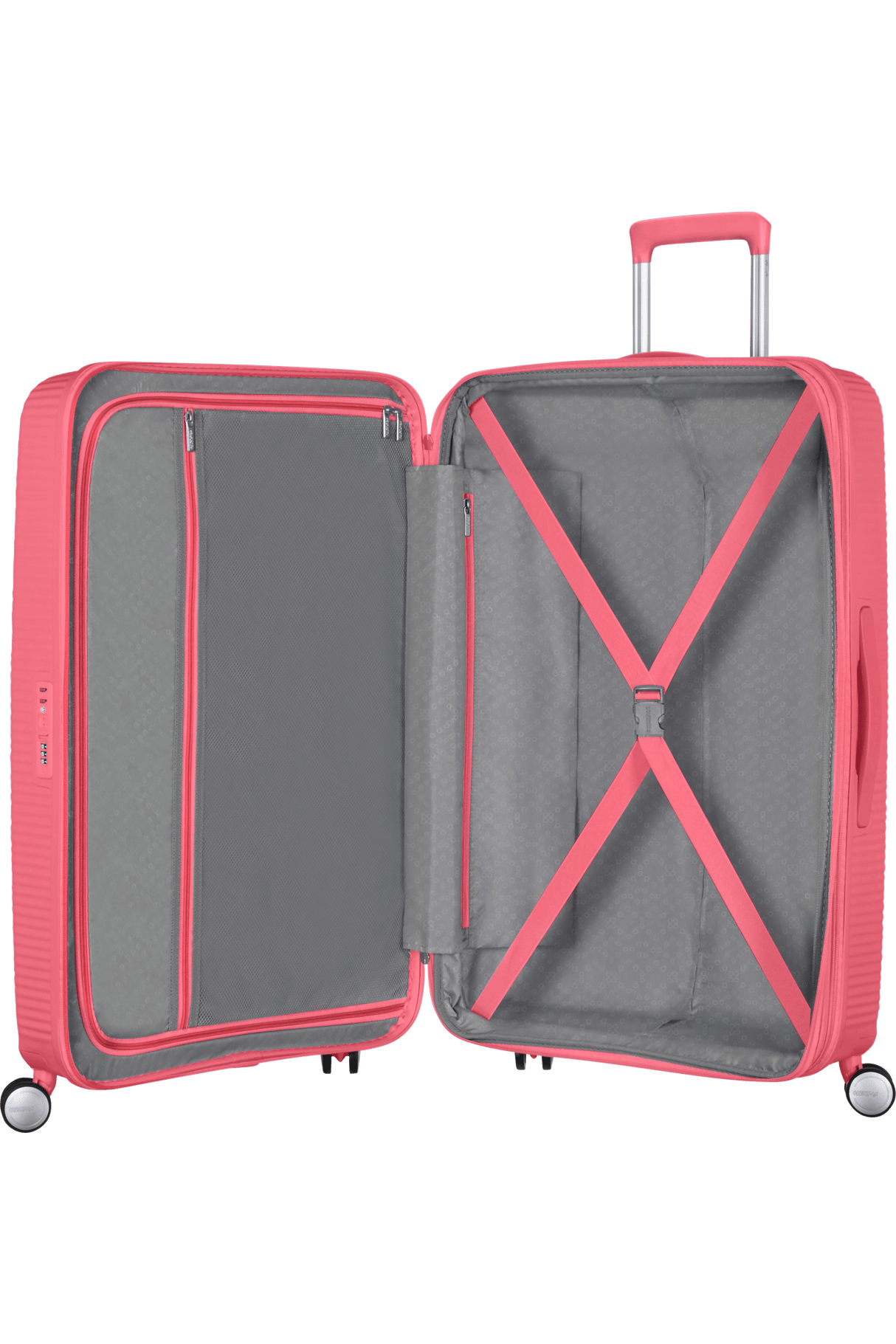 American Tourister Soundbox 77cm - Stor Expanderbar Sun Kissed Coral