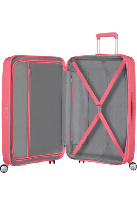 American Tourister Soundbox 77cm - Stor Expanderbar Sun Kissed Coral