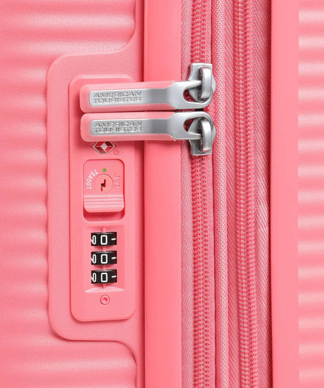 American Tourister Soundbox 55cm - Kabinväska Expanderbar Sun Kissed Coral
