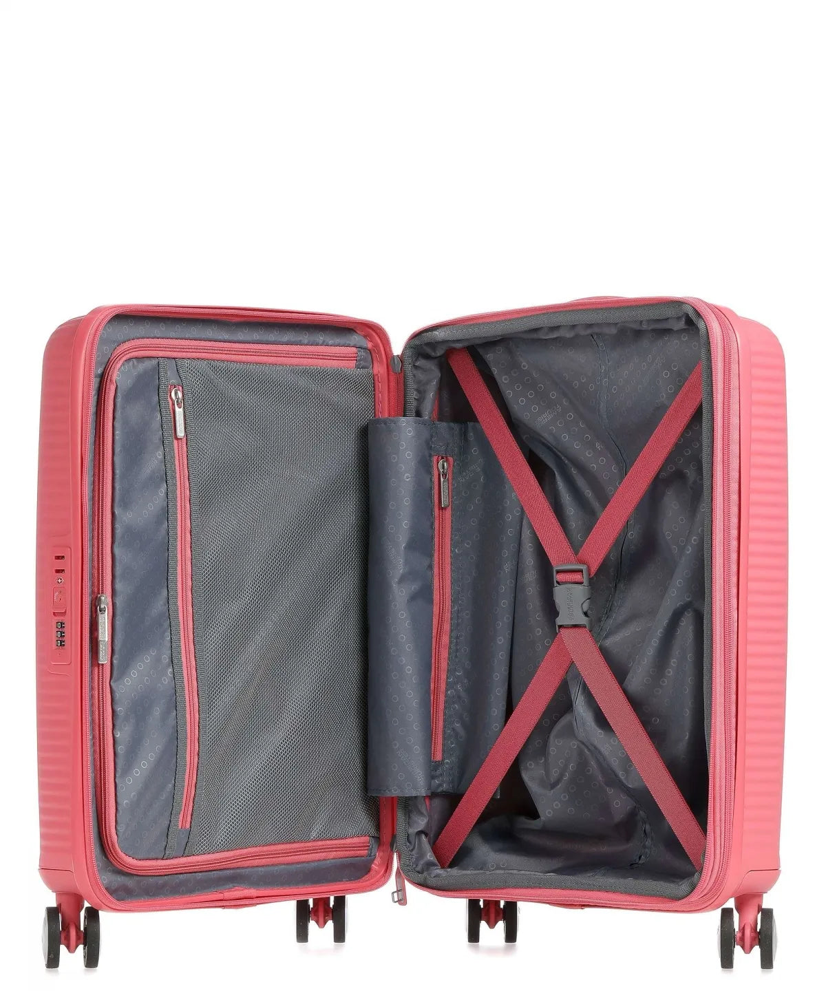 American Tourister Soundbox 55cm - Kabinväska Expanderbar Sun Kissed Coral
