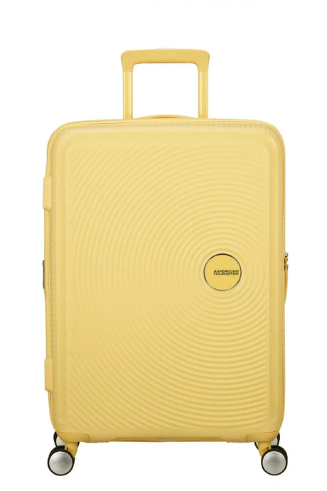 American Tourister Soundbox 67cm - Mellanstor Expanderbar Pastel Yellow