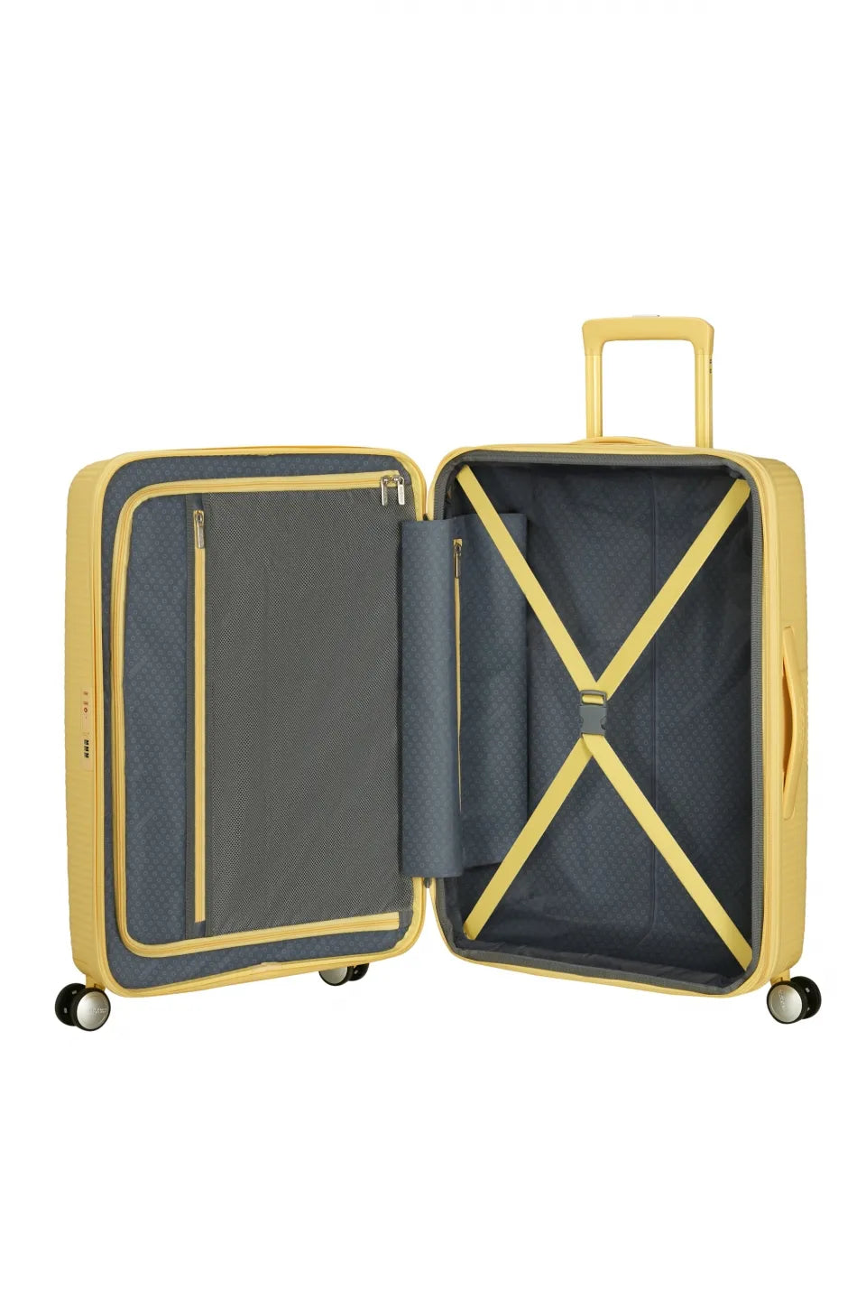 American Tourister Soundbox 67cm - Mellanstor Expanderbar Pastel Yellow