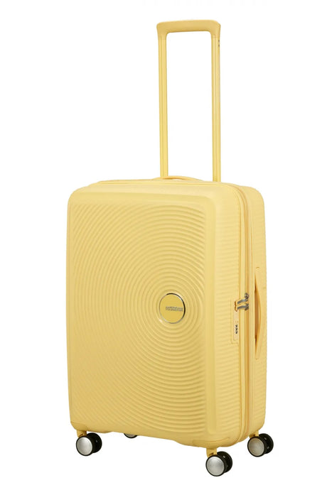 American Tourister Soundbox 67cm - Mellanstor Expanderbar Pastel Yellow