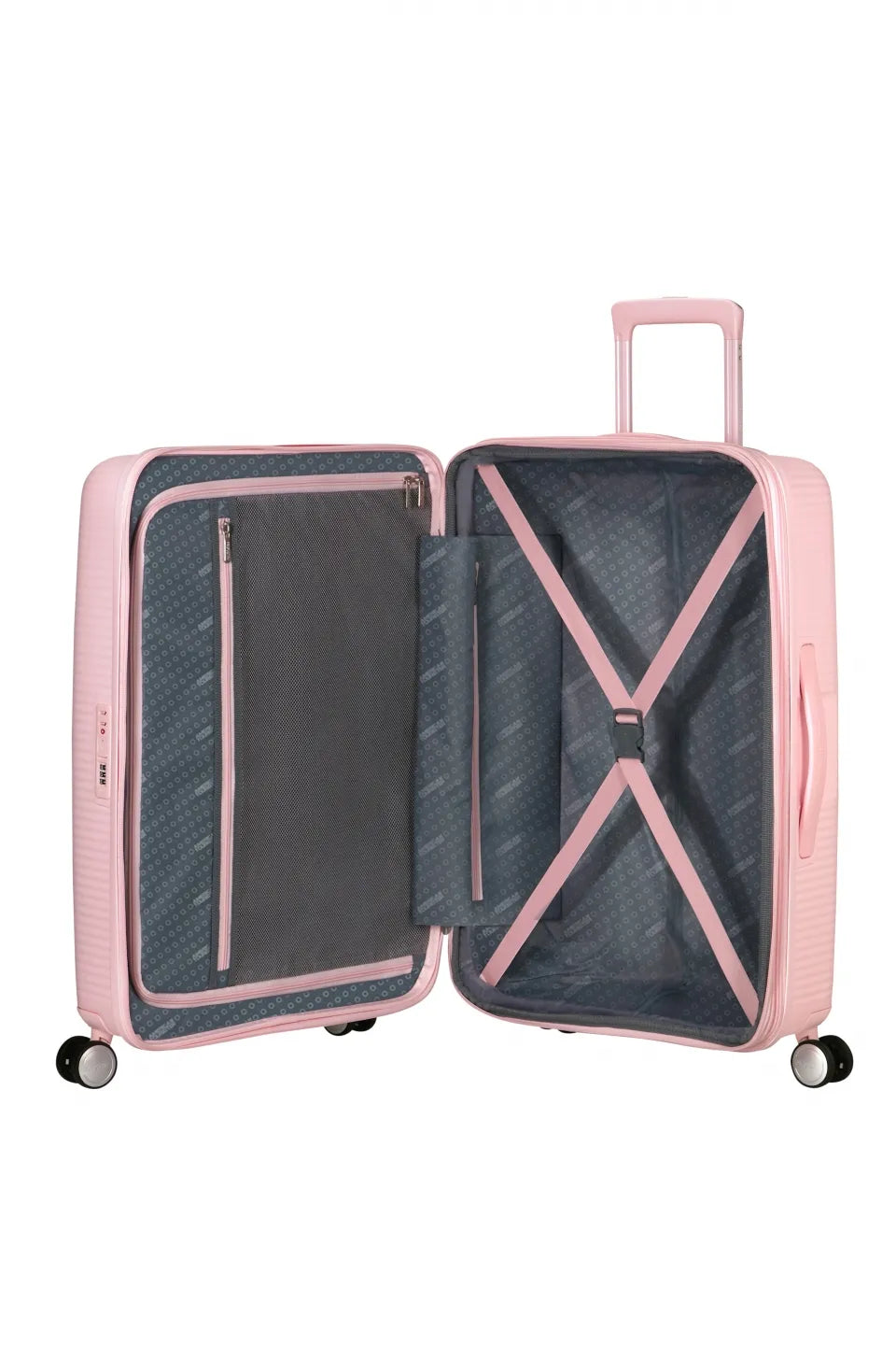 American Tourister Soundbox 67cm - Mellanstor Expanderbar Pastel Pink