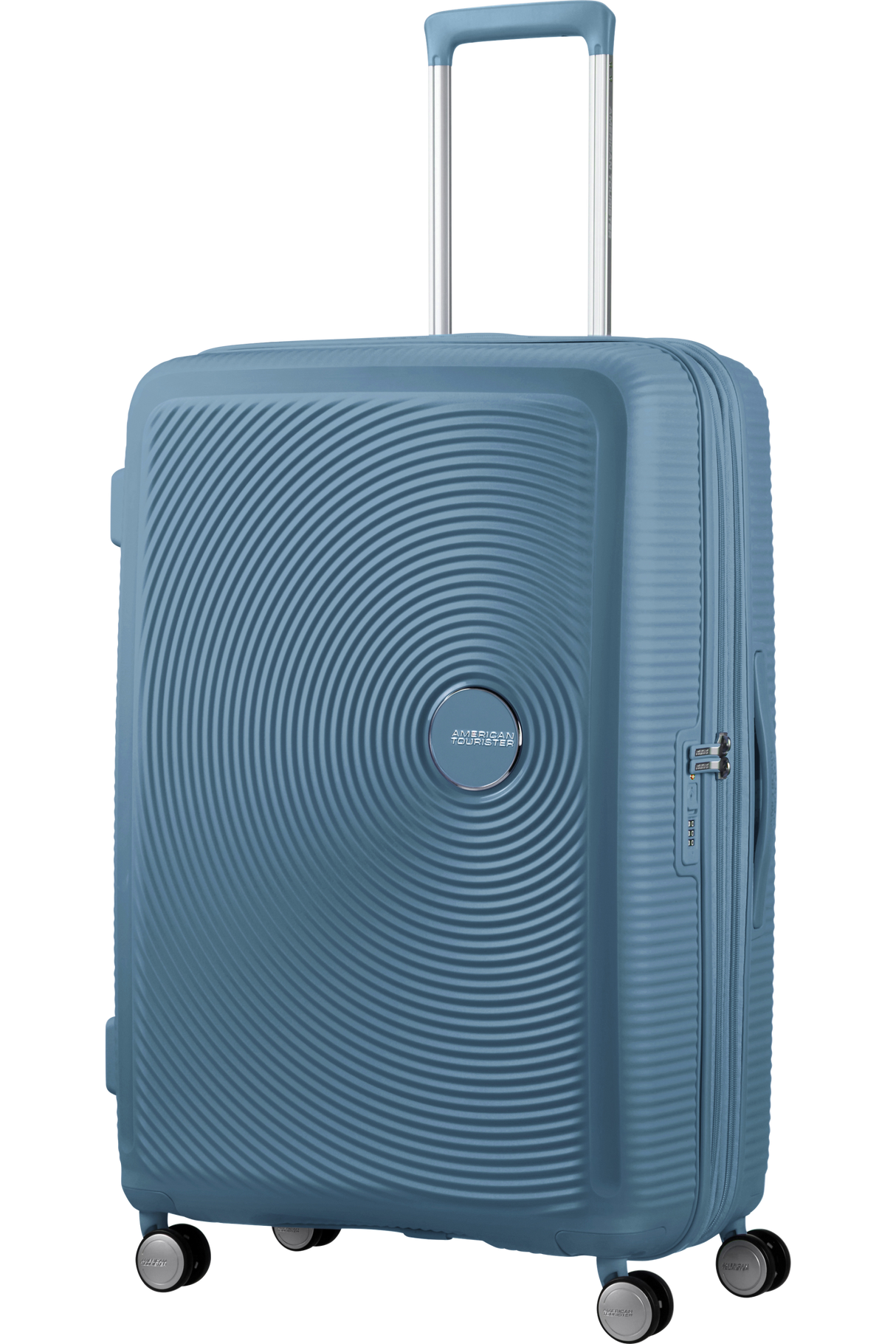 American Tourister Soundbox 77cm - Stor Expanderbar Stone Blue