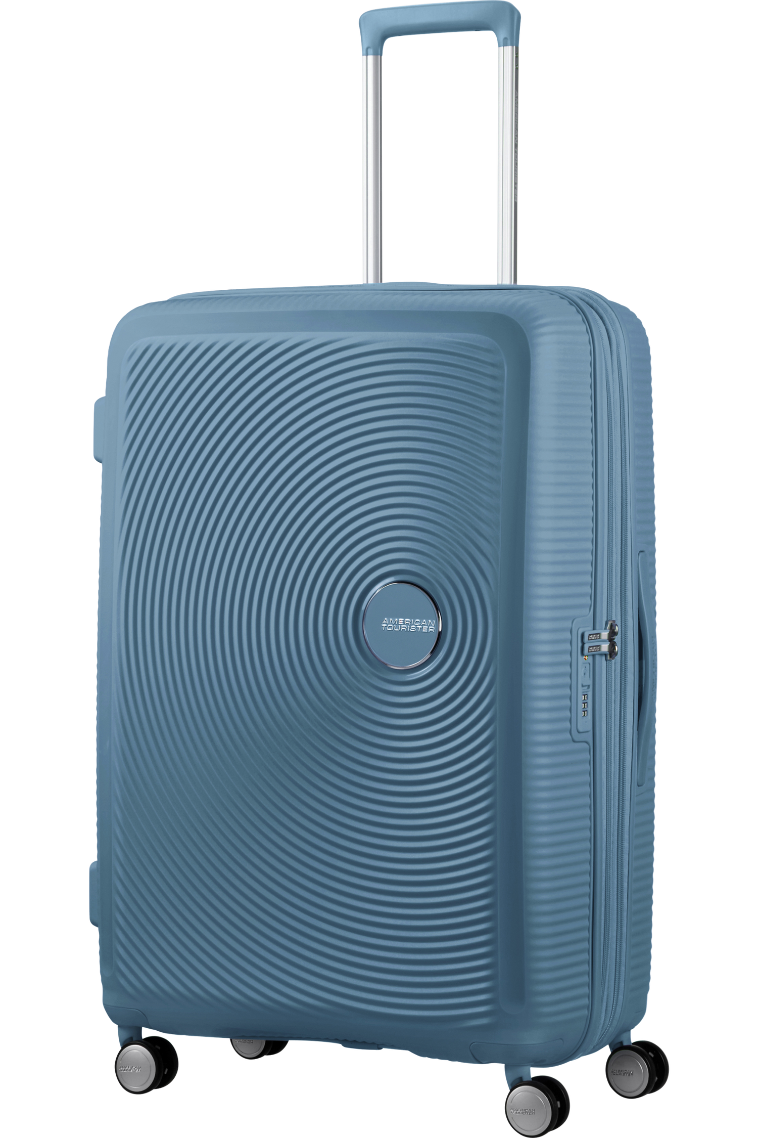 American Tourister Soundbox 77cm - Stor Expanderbar Stone Blue