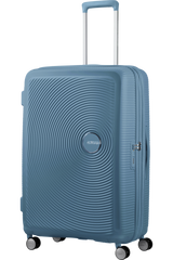 American Tourister Soundbox 77cm - Stor Expanderbar Stone Blue