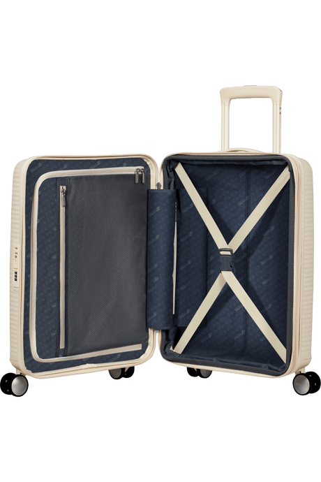 American Tourister Soundbox 55cm - Kabinväska Expanderbar Coconut Sand