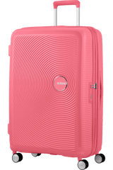 American Tourister Soundbox 77cm - Stor Expanderbar Sun Kissed Coral