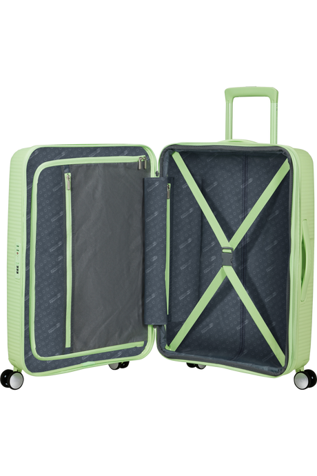 American Tourister Soundbox 67cm - Mellanstor Expanderbar Kiwi Green