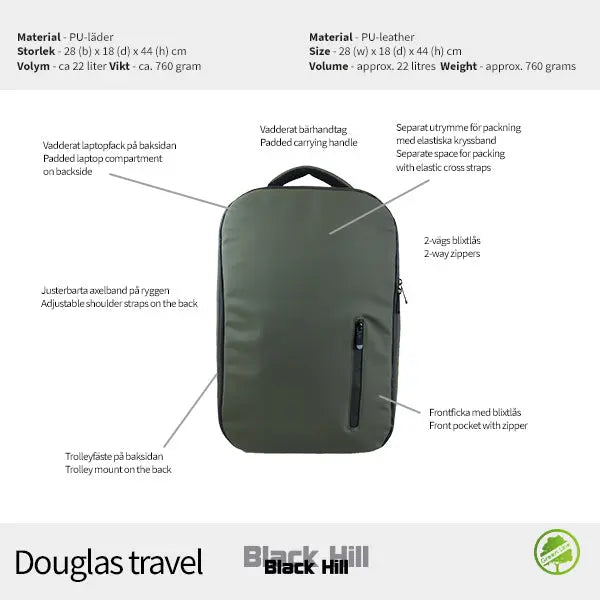 Blackhill Douglas Travel Ryggsäck - Ryggsäck