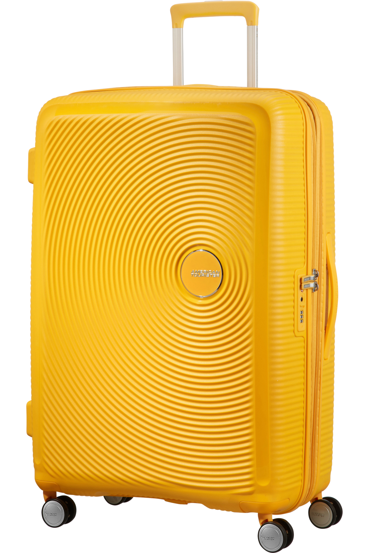 American Tourister Soundbox 77cm - Stor Expanderbar Golden Yellow