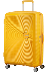 American Tourister Soundbox 77cm - Stor Expanderbar Golden Yellow