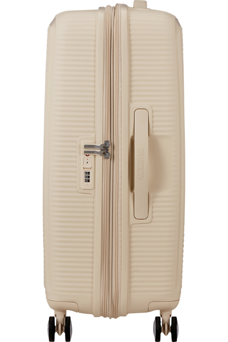 American Tourister Soundbox 67cm - Mellanstor Expanderbar Coconut Sand