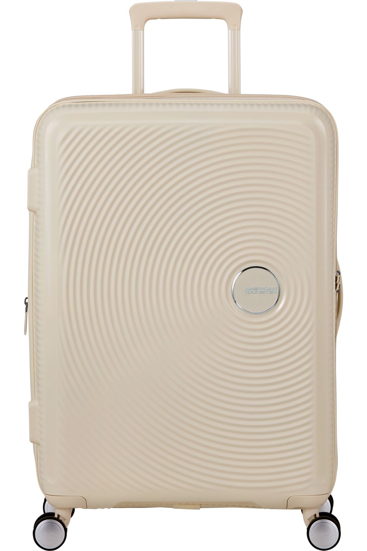 American Tourister Soundbox 67cm - Mellanstor Expanderbar Coconut Sand