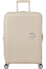 American Tourister Soundbox 67cm - Mellanstor Expanderbar Coconut Sand
