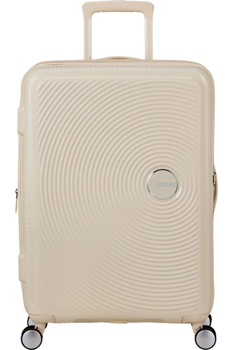 American Tourister Soundbox 67cm - Mellanstor Expanderbar Coconut Sand