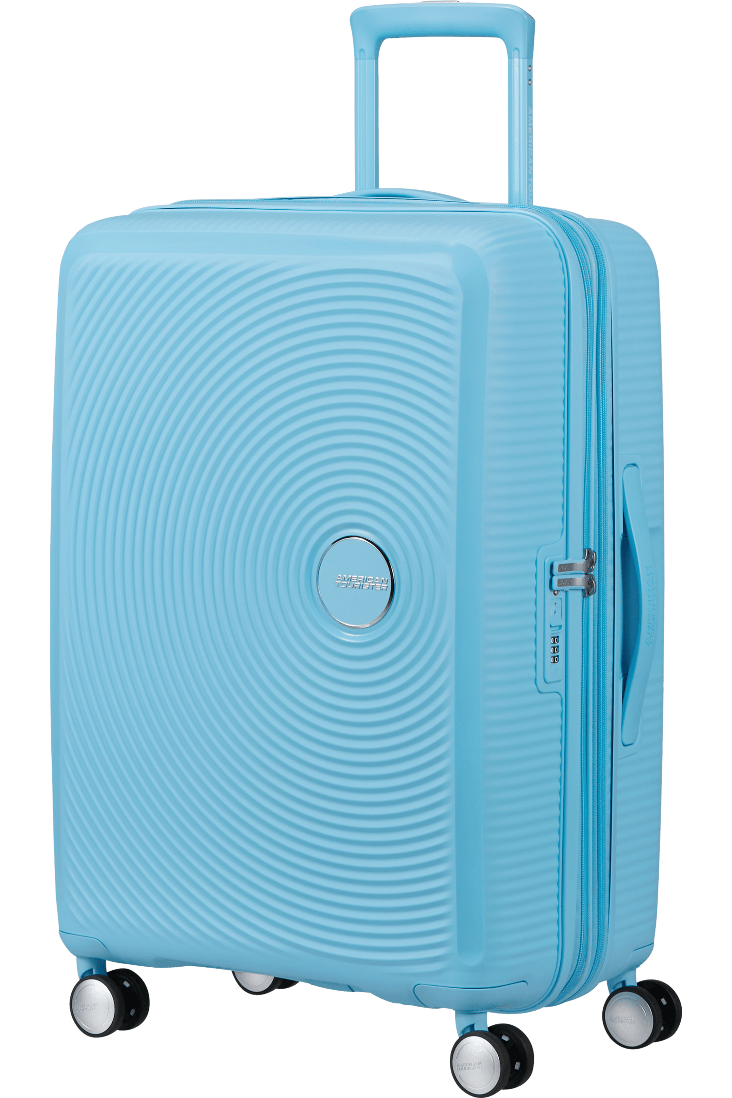 American Tourister Soundbox 67cm - Mellanstor Expanderbar Blueberry Fizz