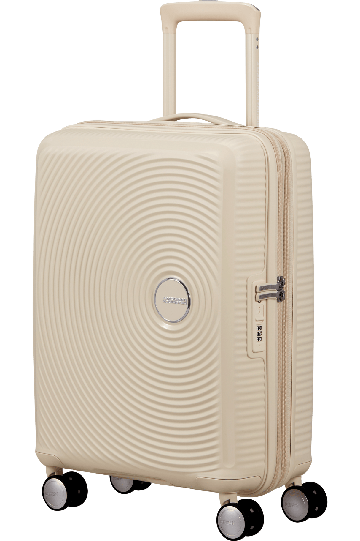 American Tourister Soundbox 55cm - Kabinväska Expanderbar Coconut Sand