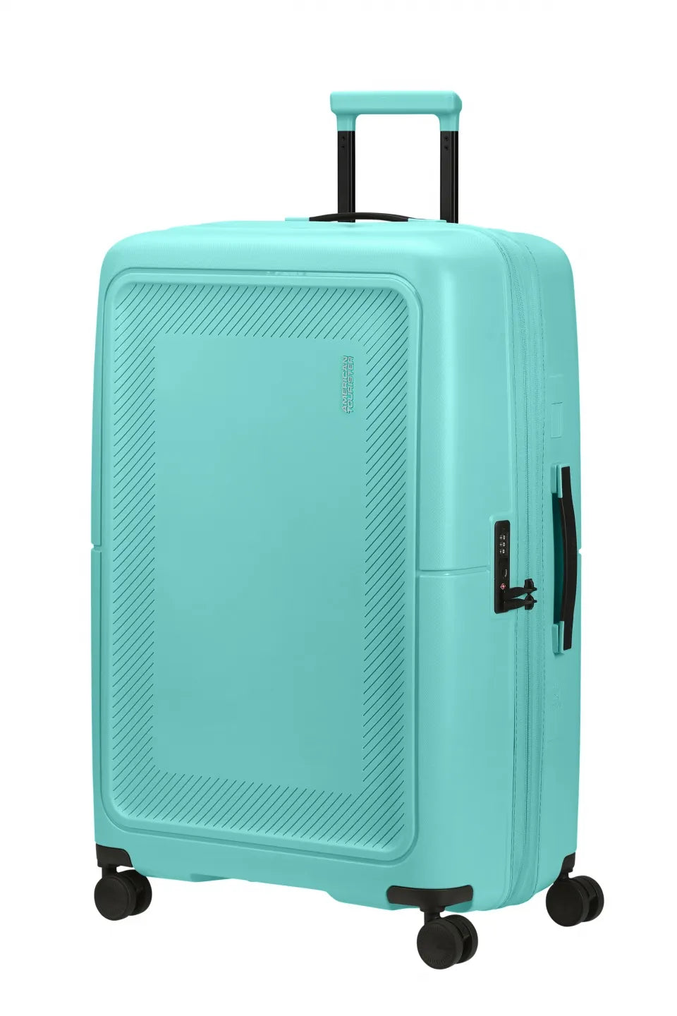 American Tourister Dashpop 77cm - Stor Expanderbar Aqua Sky
