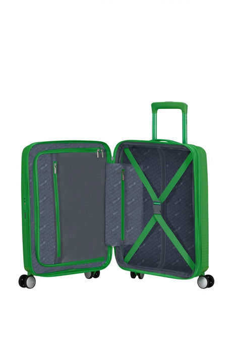 American Tourister Soundbox 55cm - Kabinväska Expanderbar Grass Green