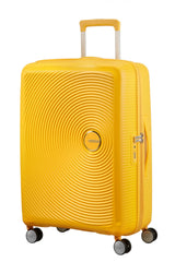 American Tourister Soundbox 67cm - Mellanstor Expanderbar Golden Yellow