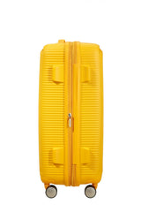 American Tourister Soundbox 67cm - Mellanstor Expanderbar Golden Yellow