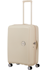American Tourister Soundbox 67cm - Mellanstor Expanderbar Coconut Sand